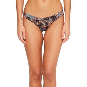 RVCA Women's Standard Camo Floral Cheeky Bikini Bottom sz S